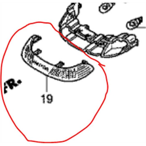 [80308-VK1-003] Plastique de phare HF2417, 80308VK1003, 80308-VK1-003