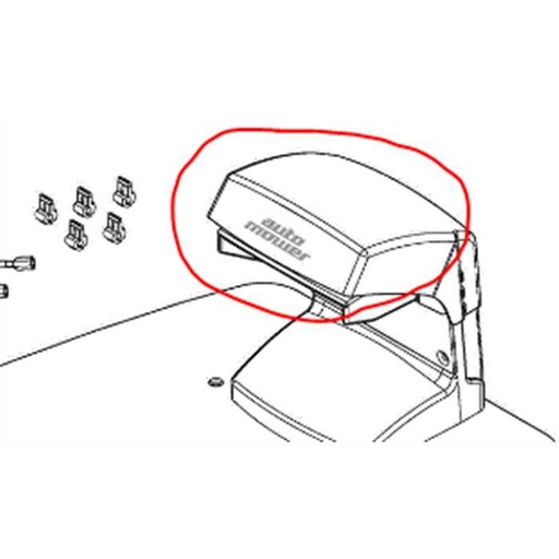 [5351379-03] Plastique de cache contacteur de station de charge Husqvarna, 535137903, 5351379.03