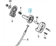[17853-VL0-B00] Poignée commande de gaz HRX537 vy, 17853-VL0-B00