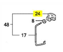 [80305-VK1-013] Poignée de frein a main HONDA HF2417, 80305-VK1-003, 80305-VK1-013