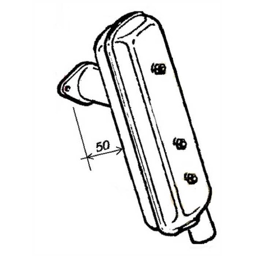 [5460-326] Pot échappement LOMBARDINI FOCS LDW2004, 54603260, 0054603260, 54 60 326