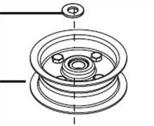 [461091] Poulie tendeur courroie lame ALKO t15-102hds ejec.lat, 461091, 47341930, 473402