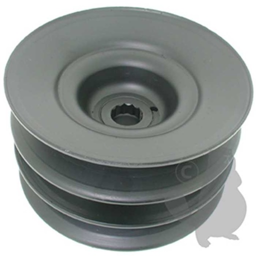 [756-0603] Poulie double de Palier adaptable pour MTD série 600 - diam : ext: 127mm 12 pointes. Remplace origi, 6206240, 620-6240