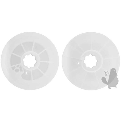 [280439] Poulie de lanceur plastique adaptable pour BRIGG et STRATTON 3 - 3 5 et 4 ch. diam : 102mm. Remplac, 5105799, 510-5799, 280117.