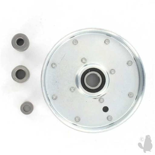 [49198] Poulie à gorge plate adaptable pour SCAG 32 36 48 52 et 61 - H: 30 16mm diam ext: 131 76mm dia, 6203340, 620-3340