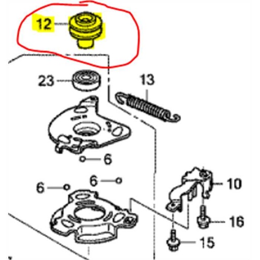 [75162-VF1-A50] Poulie de commande HRB475 HRD536, 75162VF1A50, 75162-VF1-A50