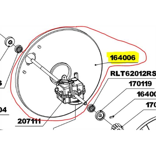 [164006] Protection pignon roue Roques et Lecoeur rl207, 164006.402, RL164006, RL0341000111