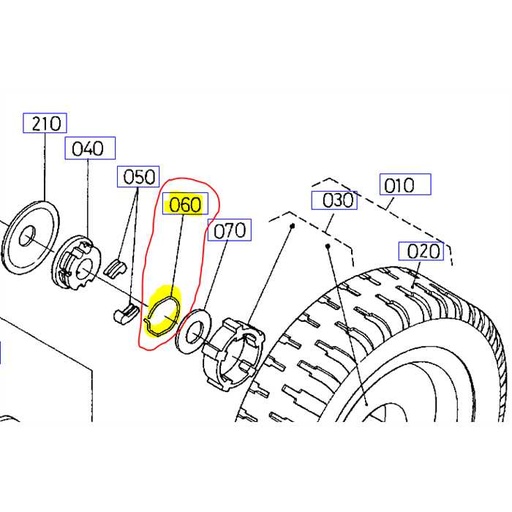 [65601-32230] Ressort cliquet de traction KUBOTA série W, 6560132230, 65601-3223-0