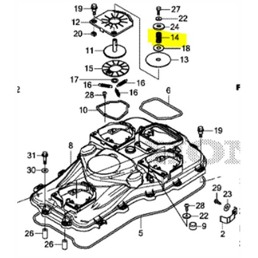 [63173-VP9-000] Ressort capteur de colision Miimo 3000, 63173-VP9-000