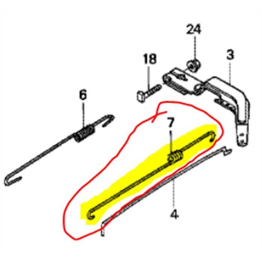 [16562-ZE1-020] Ressort rappel de papillon gaz HONDA GX**, 5204895