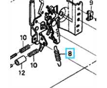 [16576-ZE7-300] Ressort levier GCV135-160-190 GXV160 HRH536, 16576-ZE7-300, 16576ZE7300