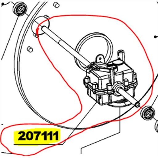 [207111] Boite a vitesses complet Roques et Lecoeur rl206 - rl207, 207111, RL2071111