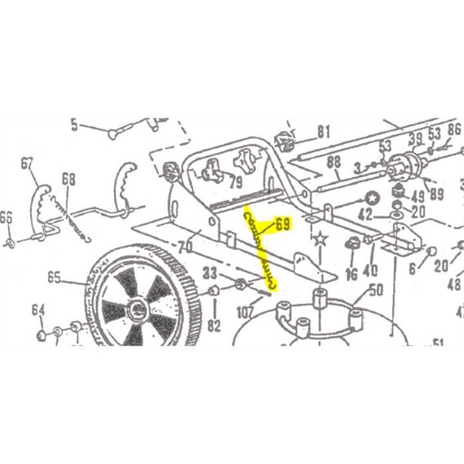 [PI71139] Ressort réglage hauteur de coupe pilotte d500 s3, 71139, PI71139