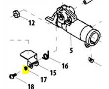 [V353-000330] Rondelle de vis plate ph230, V353000330, 15401-00004, SI1540100004