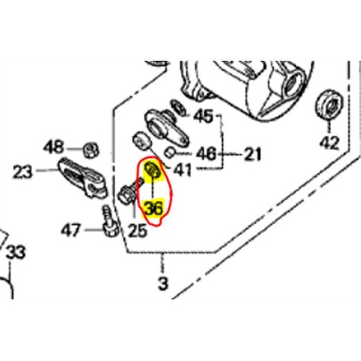 [90515-VA3-J02] Rondelle étanchéité de boite 6.5x15 HONDA HR2150, 90515VA3J02, 90421-KM1-003