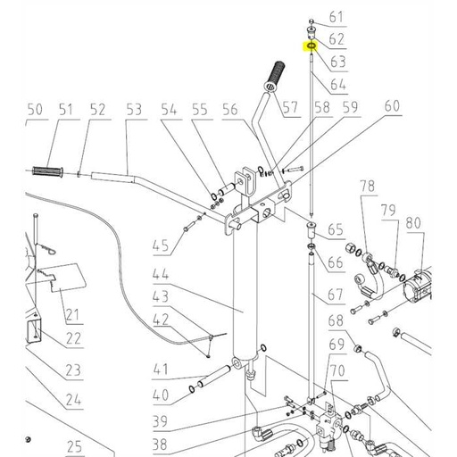 [MZLS070020063] Rondelle tige de réglage fendeuse GTM, 070020063, MZLS070020063