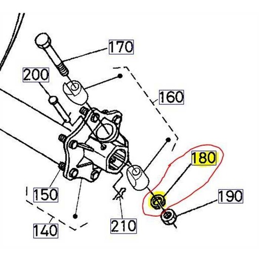 [04512-60160] Rondelle grower KUBOTA B1820-G18, 0451260160, 04512-60160