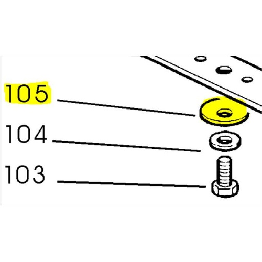 [90510-751-701] Rondelle de lame bombée HONDA, 90510751700, 90510-751-700