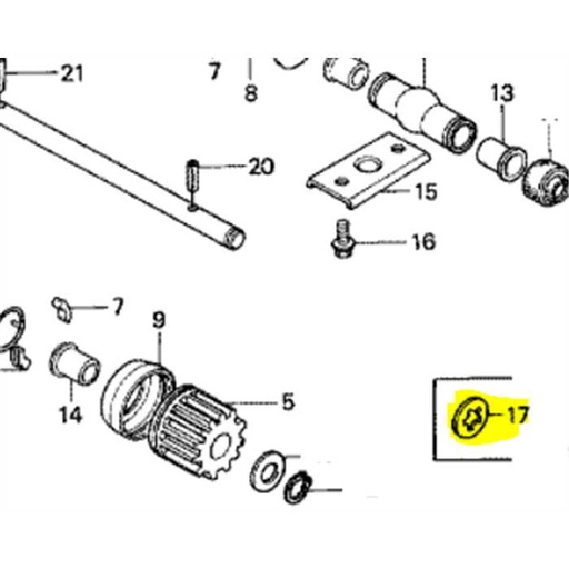 [90404-952-770] Rondelle spéciale 12mm HONDA HR21, 90404952770, 90404-952-770