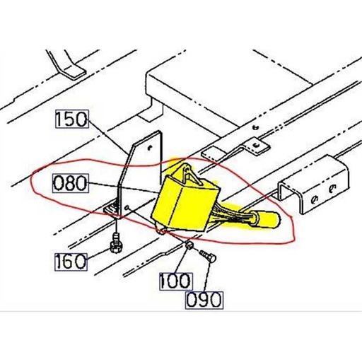 [66101-55950] Boitier de régulateur KUBOTA G1700, 66101-55220, 66101-55920, 6610155920, 66101-5595-0, 66101-5522-0, 66101-5592-0, 6610155220