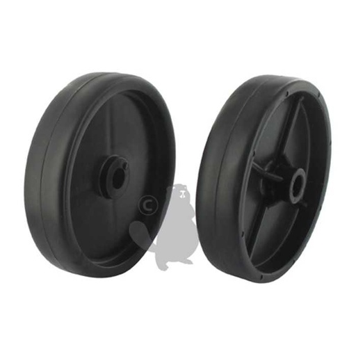 [734-0974] Roue anti-scalp adaptable pour MTD - diam : ext: 146mm alésage: 15 8mm Long moyeu: 35mm centré. Re, 7103213, 710-3213