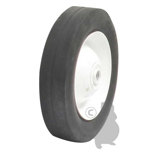 [678637] Roue acier avec bagues auto-lubrifiantes et moyeu déporté adaptable pour LAWN BOY - diam : ext: 203m, 7103185