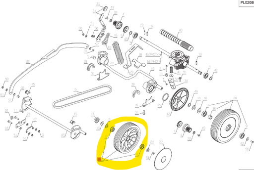 [ET24810] Roue 180 + 2 roulements, 24810, ET24810