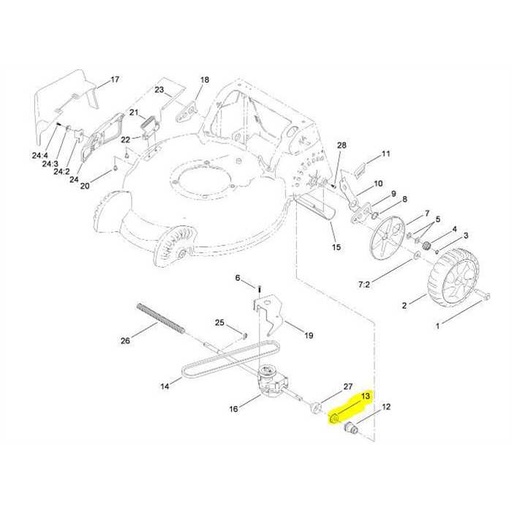 [104-8699] Roulement transmission Toro Super Bagger-20899, 1048 699, 1048699