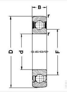 [204NPPB] Roulement CS204 scarif ELIET, 204-NPP-B