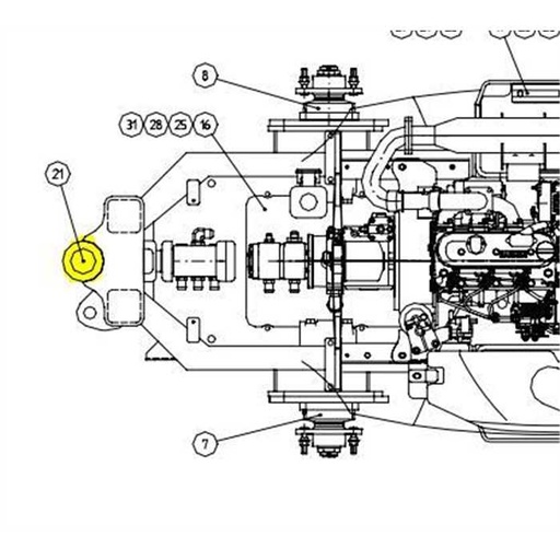 [64911] roulement d'articulation avant 528 630 GE40ES F62/40-28(22), 64911