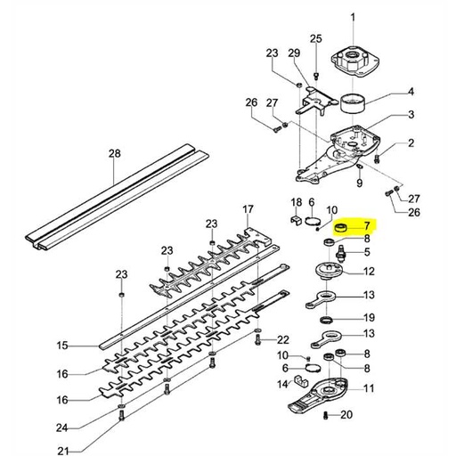 [W58040007R] Roulement tG2750xp EFCO, W58040007R