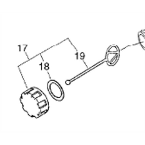 [131004-08960] Bouchon réservoir ECHO HCR1500 - SRM2600, 131004-46730, 13100408960, EC131004-08960, 13100446730