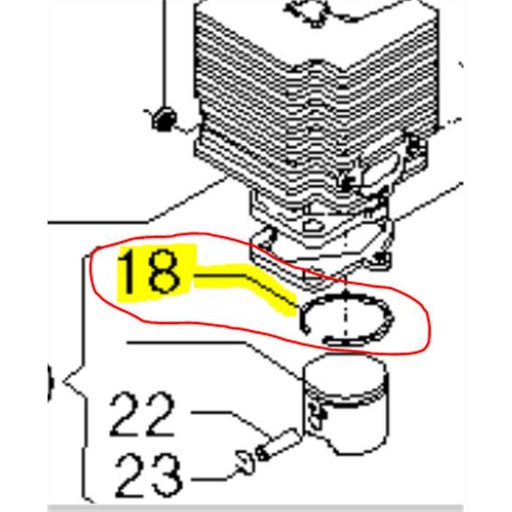 [AL3123170] Segment HONDA UMT20, 3123170, AL3123170