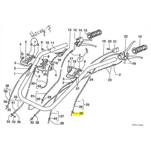 [YN5901000] Serre cable Nibbi MK7, YN5901000