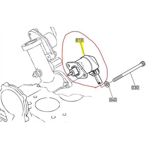 [17208-60016] Solenoide arrêt moteur KUBOTA D1105, 1720860015, 17208-60015