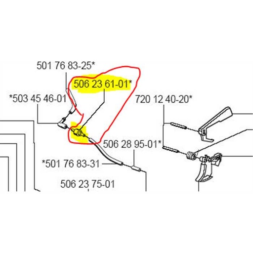 [5062361-01] Soupape de mise a air de réservoir Husqvarna k, 506236101, 5062361.01