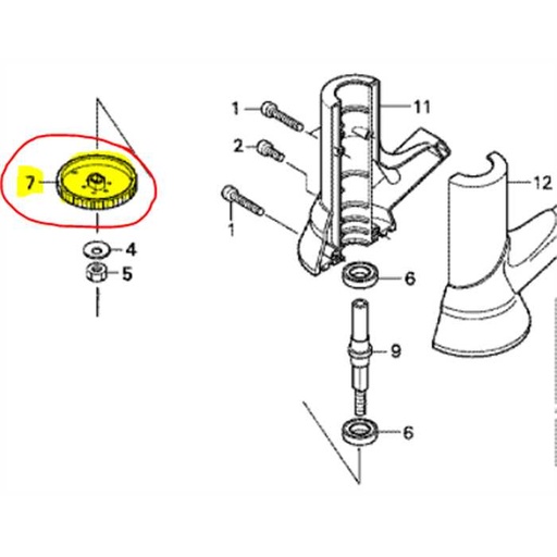 [80055-VJ5-003] Support de lame UMS425 1ere génération, 80055VJ5003, 80055-VJ5-003