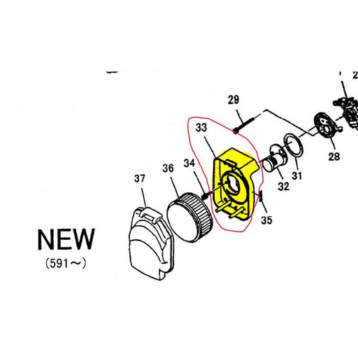 [68206-82390] Support de filtre a air Shindaiwa eb630, A225-000380, 68206-82390, ECA225000380