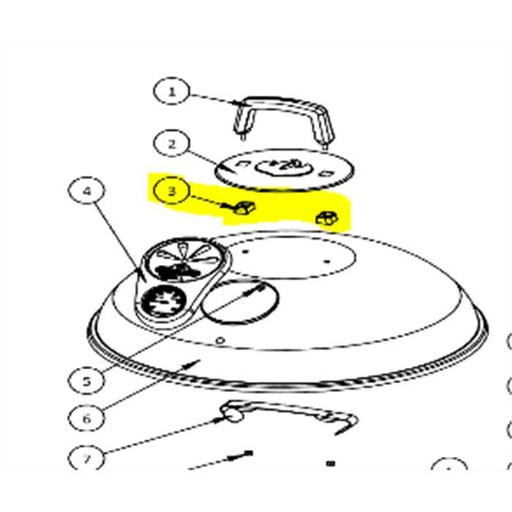 [N655-0127] Support de poignée NAPOLEON nK22ck-l, N655-0127