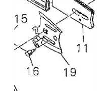 [72357-52661] Tole de maintien vis tension de chaine Shindaiwa 394-389, 72357-52661