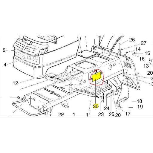 [CG25597121H0] Trappe de visite laterale noire HONDA -plus livrable -, 255971210, 25597121/0