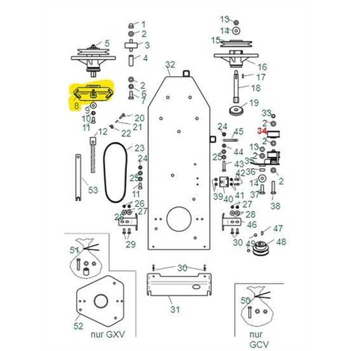 [LIM FWB-203] Tête de brosse Limpar WB Turbo H, FWB221, LIMFWB203