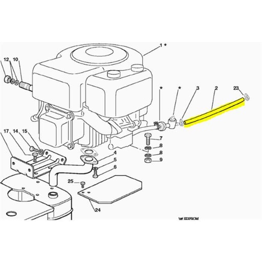 [125869027/0] Tuyau essence tracteur HONDA, 25869027/0, 258690270, 80295-Y09-003