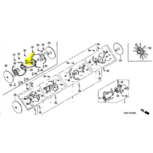 [72110-737-C20ZA] Tuyau comp principal d F210-f220, 72110-737-C20ZA