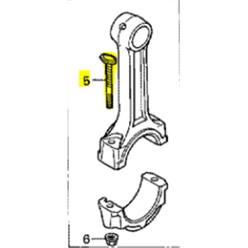 [13204-ZG3-003] Vis de bielle m8x51 gd1100-1250-410-411, 13204-ZG3-003