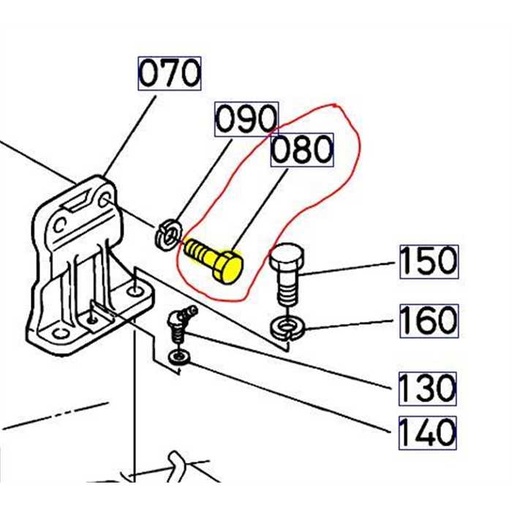 [K5763-33210] Boulon KUBOTA G18-G21, K576333210, K5763-3321-0