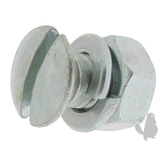 [640-3894] Vis de Lame avec écrou et rondelle adaptable pour BRILL et GARDENA - L: 16mm diam : 8mm, 6403894, 640-3894