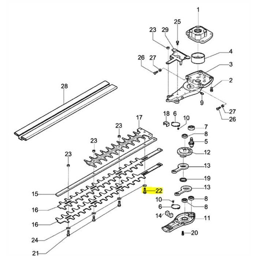 [W58040022] Vis lamier EFCO tG2750xp, W58040022