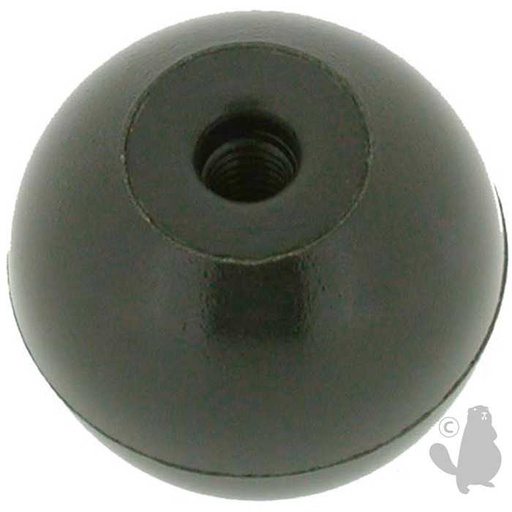 [693-6447] Boule pour levier - diam : ext: 20mm diam int: M6, 6936447, 693-6447