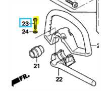 [90101-VJ5-003] Vis torx m5x30 poignée UMK425-435, 90101-VJ5-003, M5X30TORX